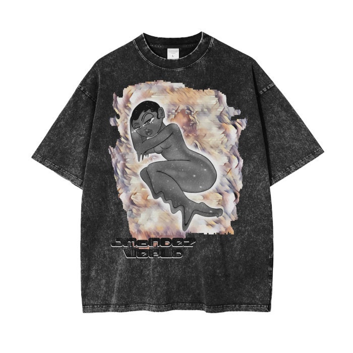 JMOND0Z WRLD Maximalist Vintage Stone-washed T-shirt