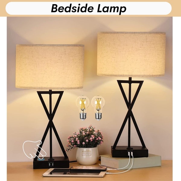 nightstand lamp with outlet