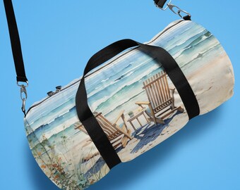 Beachy Duffel Bag: Oxford Canvas Travel Overnight Bag