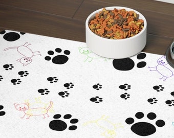 Tapis pour chat (12 x 18) : tapis antidérapant pour chaton