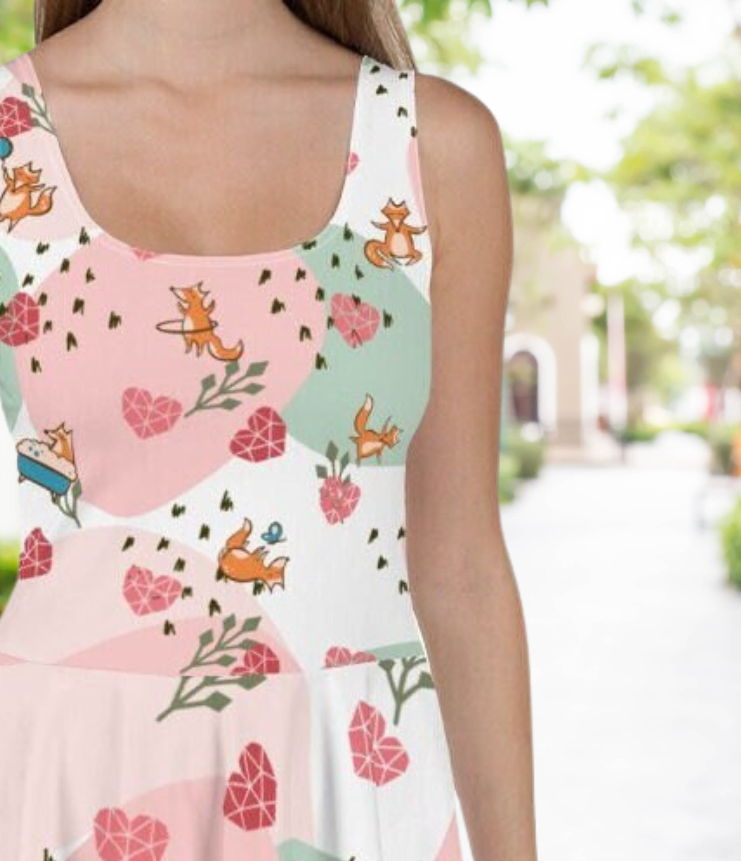 fox skater dress GHOSTLY FOX skater dress