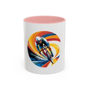 Bicycle, bicyclist, cyclist, Tour de France: Accent Coffee Mug, 11oz