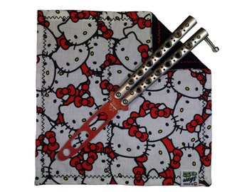 50 WAYS Pocket Pocket Hank Everyday Carry EDC Gear Scales Handkerchief Red White Black Hello Kitty