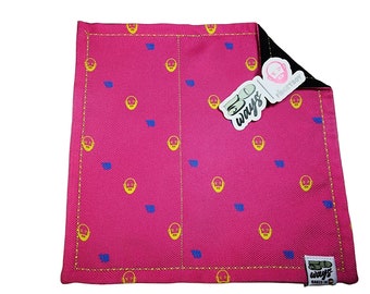 50 WAYS Pocket Pocket Hank Everyday Carry EDC Gear Scales Handkerchief Pink FidgetBoy v1