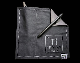 50 WAYS Pocket Pocket Hank Everyday Carry EDC Gear Scales Handkerchief Ti Titanium