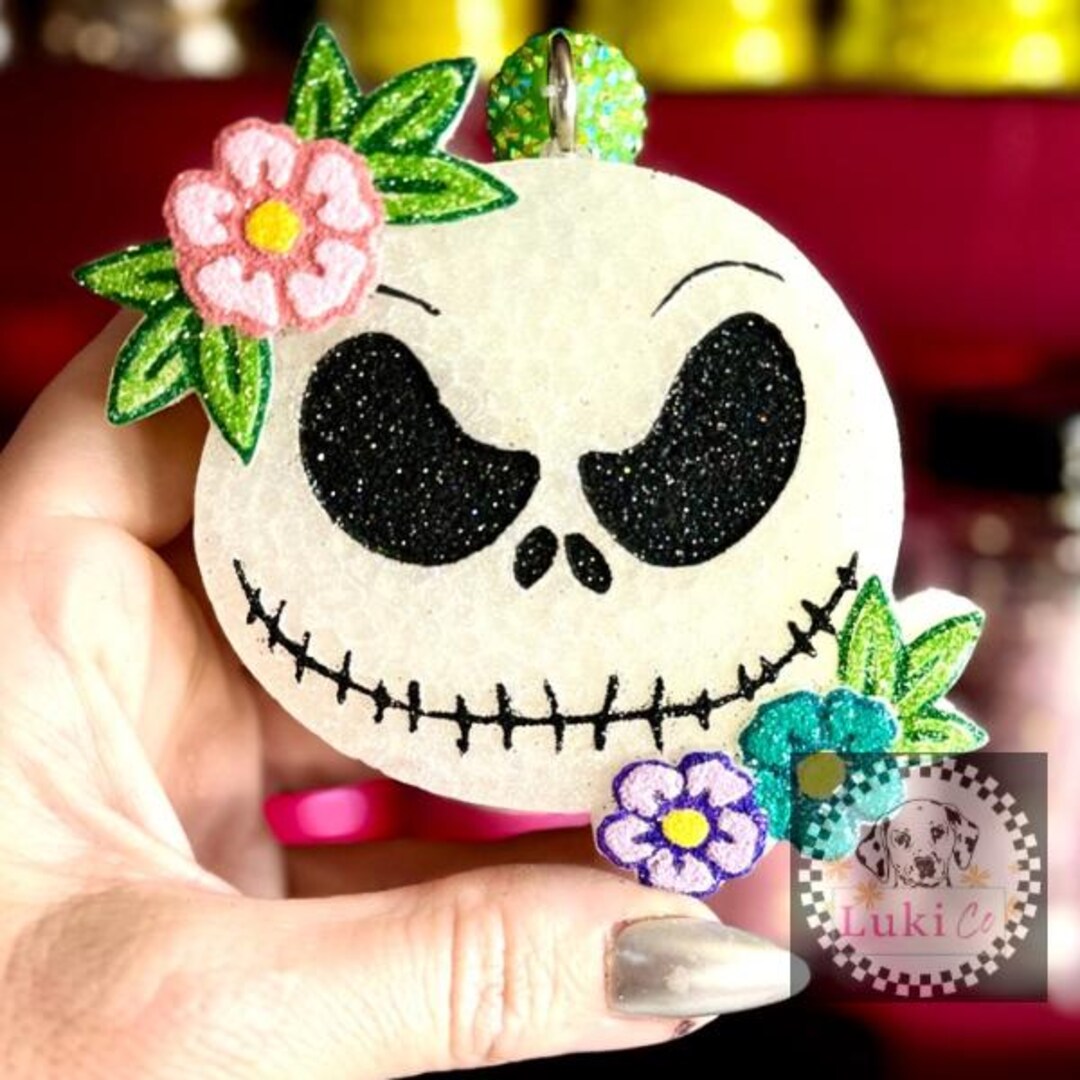 Nightmare Before Christmas With Flowers Car Freshie - Etsy