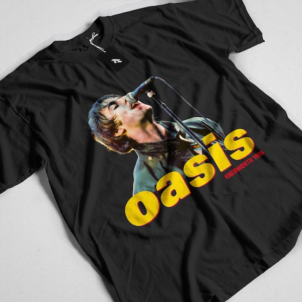 OASIS - Knebworth 1996 - T-shirt imprimé couverture d'album | | T-shirt graphique OASIS T-shirt unisexe