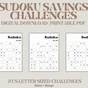 3 Sudoku Savings Challenges