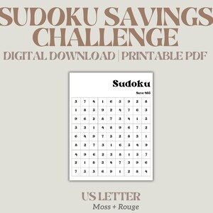 Sudoku Savings Challenge
