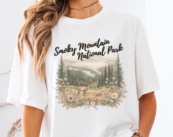 Smoky Mountains T-Shirt: Comfort Colors National Park Souvenir
