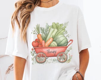 Garden Therapy Veggie Wagon Unisex Comfort Colors Nature T-Shirt