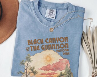 Black Canyon Of The Gunnison National Park Shirt, Comfort Colors Unisex Colorado Souvenir Tshirt