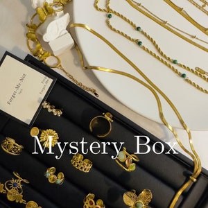 Mystery Jewelry Box by Forget-Me-Not - Surprise Jewelry Set with Necklaces, Earrings, Rings (Value of 60 +)