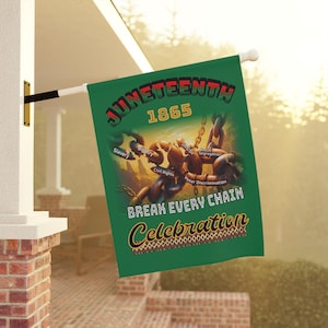 Juneteenth Garden Banner, Celebrate Freedom Flag, House Decoration for Juneteenth, Outdoor Porch Decor, Festival Party Banner, Holiday
