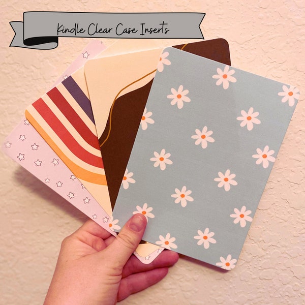 Cardstock Insert for Clear E-Reader Case  -- Case Not Included