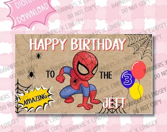 Mall för Spindelmannen-banderoll | DIGITAL FIL