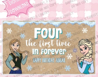 Plantilla de banner "Cuatro por primera vez en la eternidad" / Archivo digital