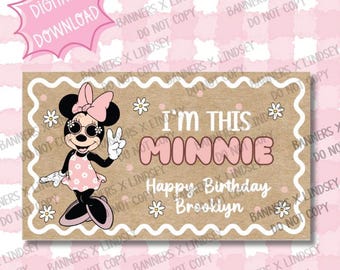 Modello banner "I'm This Minnie 2" / FILE DIGITALE