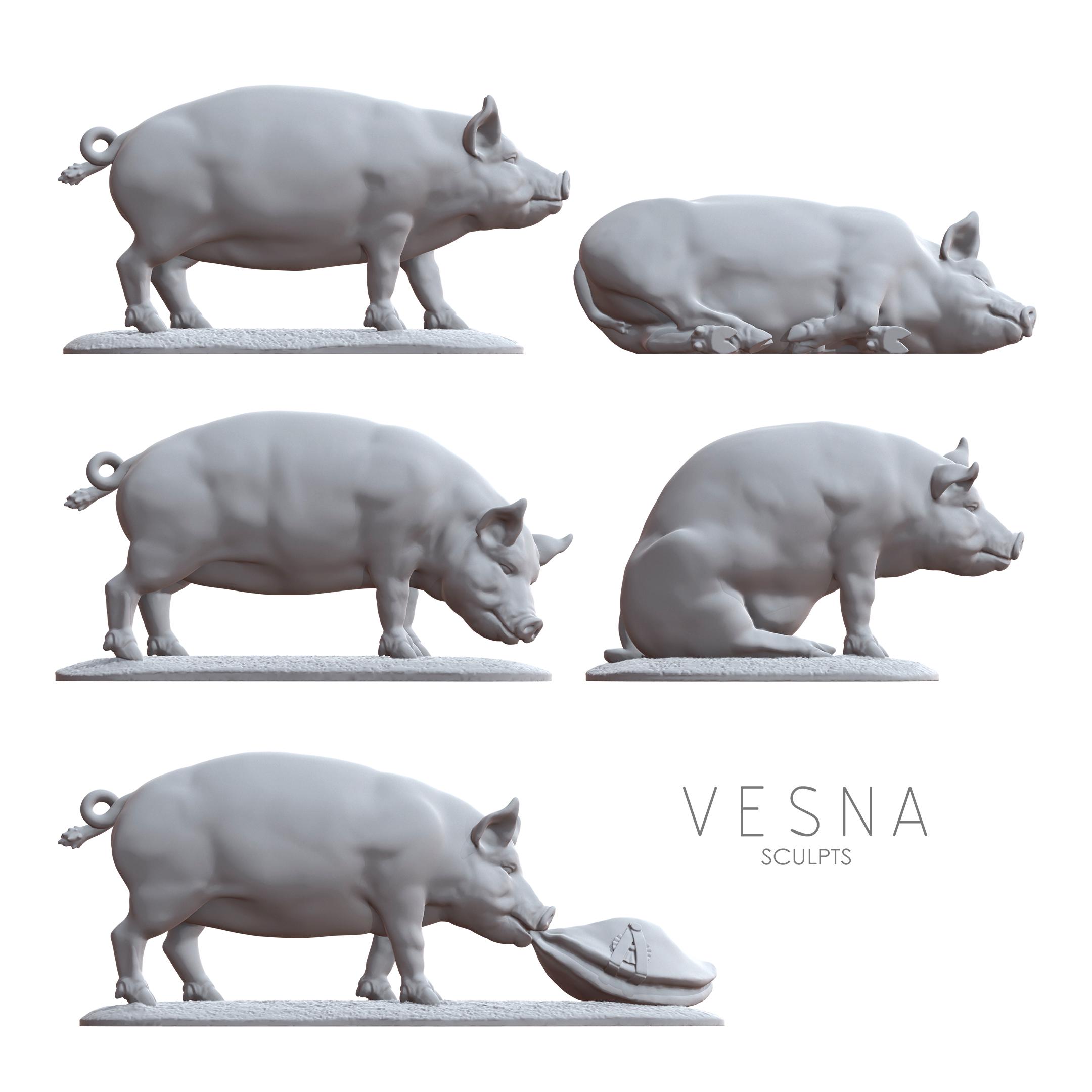 Pigs - Terrain/diorama Accessory Pack - Etsy