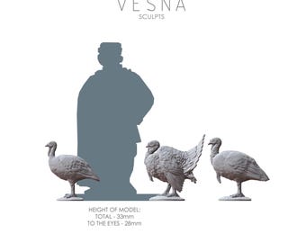 Turkeys - Terrain/Diorama Accessory Pack