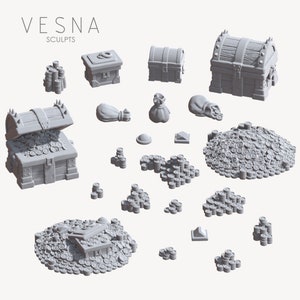 Treasure Chests and Coins - Basing Accessory Pack