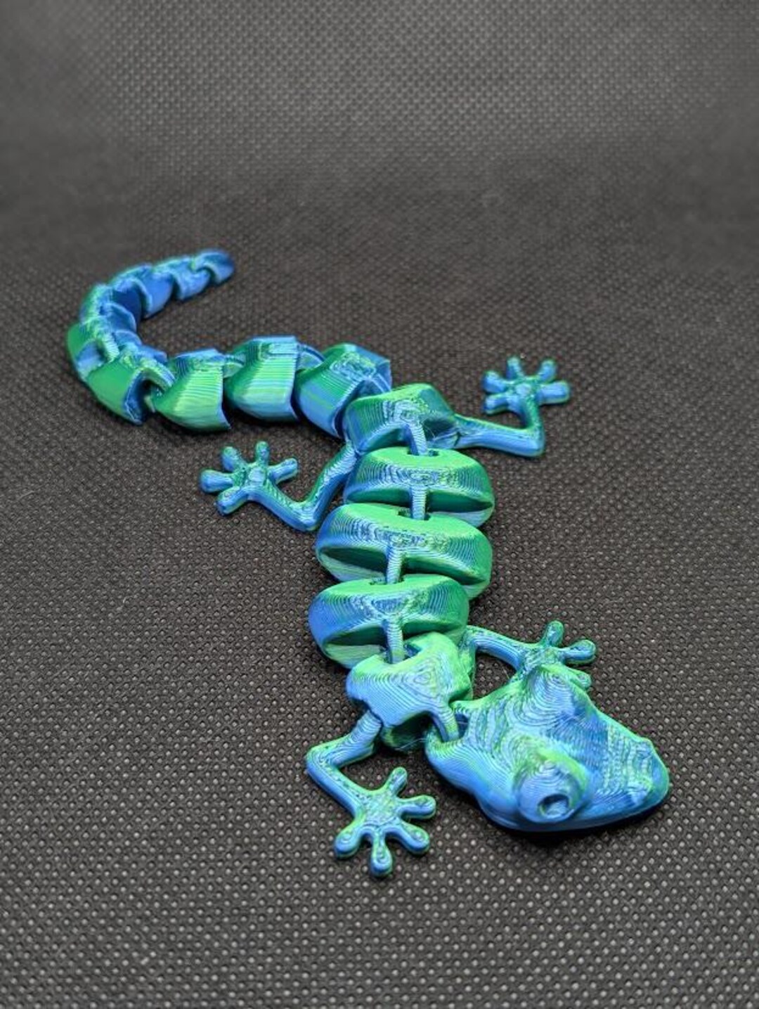Lizard Fidget Springy Lizard - Articulated Reptile - Fidget Toy - Etsy