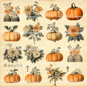 Saisonale Designs Fussy Schnitt | 30+ Stück | digitales Junk Journal, Scrapbook Bilder zum Ausdrucken, viktorianisches Papier, antikes Papier
