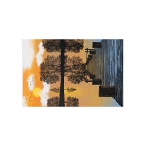 Postales de paisajes serenos, tarjetas de arte natural, tarjetas de felicitación inspiradoras, papelería ecológica, regalo para amantes de la naturaleza, perfecto para cualquier ocasión.