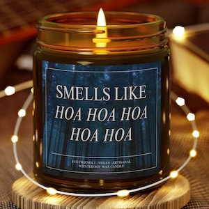 Twilight Funny Smells Like Hoa Hoa Hoa Candle, Twilight Soy Candle, Twilight Inspired Gift Candle, Book Lover Gift Candle, Bookish Candle