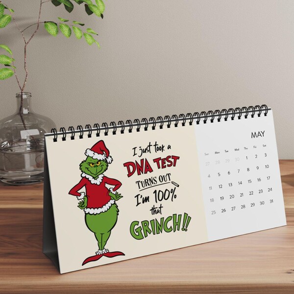 Grinch Calendar Etsy