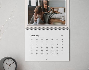 Calendario fotografico personalizzato 2027, calendario personalizzato, calendario di 12 mesi, calendario mensile da parete 2026, calendario fotografico, agenda da parete 2027