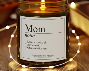 Personalized Mom Definition Candle, Mothers Day Candle, Mom Gift from Daughter, Funny gift for Mom, Scented Soy Candle, Candle Gift for Mom