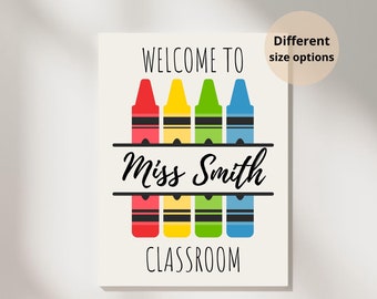 Personalized Teacher pencils Classroom Wall Art Pennant Door Sign Gift, Thank You Gift for Teacher Office Decor End Of Term Teacher Wall Art