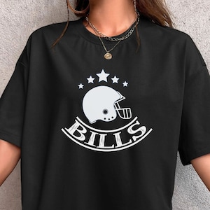 Vintage Buffalo voetbal T-shirt, retro Josh Allen sportfanmemorabilia, Buffalo Bill T-shirt, Buffalo fan cadeau, maffia bumperklever merchandise