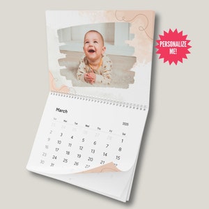 Gepersonaliseerde babygeheugenkalender, babykalender 2025, eerste kerstkalender baby, aangepast babycadeau, eerstejaarscadeau baby voor ouders