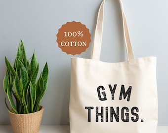 Gym Things Bag, Personalized Gym Bag, Custom Gym Lover Tote, Customized Gym Bag, Mothers Day Gift Tote, Training Bag For Mom, Gift for Mom