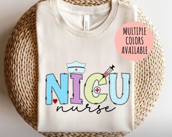 Camisa de enfermera NICU, camiseta de enfermera NICU RN, regalo de enfermera Nicu, regalo de agradecimiento a la enfermera, camiseta de unidad de cuidados intensivos neonatales, nuevo regalo de enfermera para Nicu