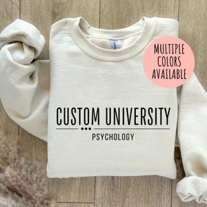 カスタム大学スウェットシャツ、パーソナライズ大学スウェットシャツ、カスタムデザイン大学セーター、学生向けカスタム大学スウェットシャツ