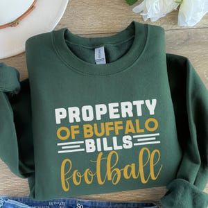 Property of Buffalo Bills Football Sweatshirt, Vintage Buffalo Bill T-Shirt, Bill T-Shirt, Bills Football, Buffalo New York Buffalo Fan Gift