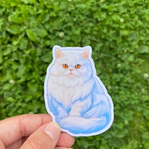Persische Katze Aufkleber für Frauen, niedliche Katzengeschenke für Katzenliebhaber, persische Aufkleber für Wasserflasche, verrückte Katzendame Geschenke, persische Laptop Aufkleber