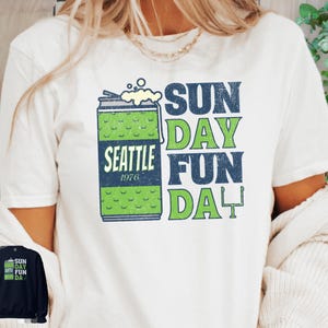 Seattle Football Shirt, Seattle Seahawk Shirt, Seattle Football Gift, Seahawk Football Shirt, Vintage Football Shirt, Game Day Shirt