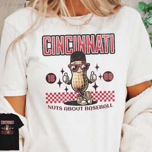 Cincinnati Baseball Shirt, Cincinnati Red Shirt, Cincinnati Baseball Gift, Red Baseball Shirt, Vintage Baseball Shirt, Game Day Shirt