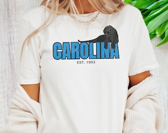 Carolina Panther Shirt, Carolina Football, Carolina Panther Gift, Vintage Carolina Panther, Vintage Football Shirt, Game Day Shirt