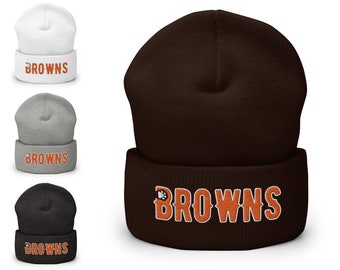 Cleveland Browns Winter Hat, Cleveland Browns Beanie, Cleveland Browns Gift, Browns Gift for him, Browns Gift for her