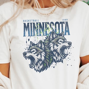 Minnesota Timberwolve Shirt, Minnesota Basketball Shirt, Minnesota Timberwolve Gift, Wolve Shirt, Game Day Shirt