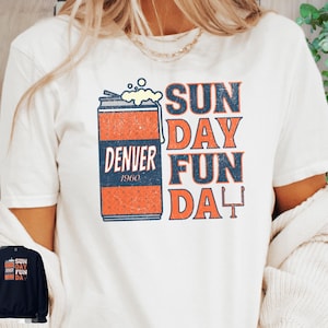 Denver Bronco Shirt, Denver Football, Denver Bronco Gift, Vintage Denver Bronco, Vintage Football Shirt, Game Day Shirt