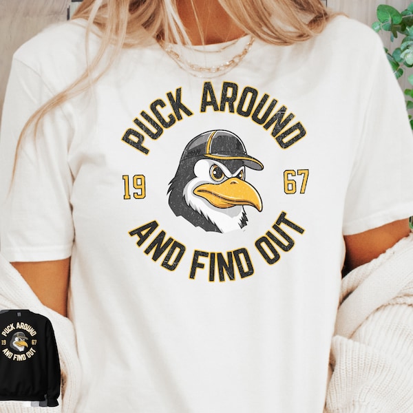 Pittsburgh Hockey Shirt, Pittsburgh Penguin Shirt, Pittsburgh Penguin Gift, Vintage Pittsburgh Penguin, Vintage Hockey Shirt, Game Day Shirt