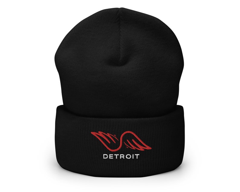 Detroit Red Wings Winter Hat Detroit Red Wings Beanie Etsy