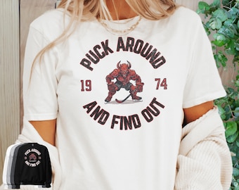 New Jersey Devil Shirt, New Jersey Hockey, New Jersey Devil Gift, Vintage New Jersey Devil, Vintage Hockey Shirt, Game Day Shirt
