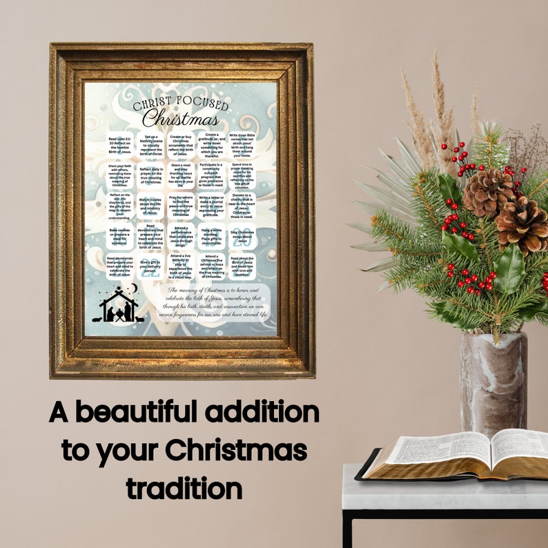 Printable Advent Calendar, Christ Centered Christmas, Ideas to Keep